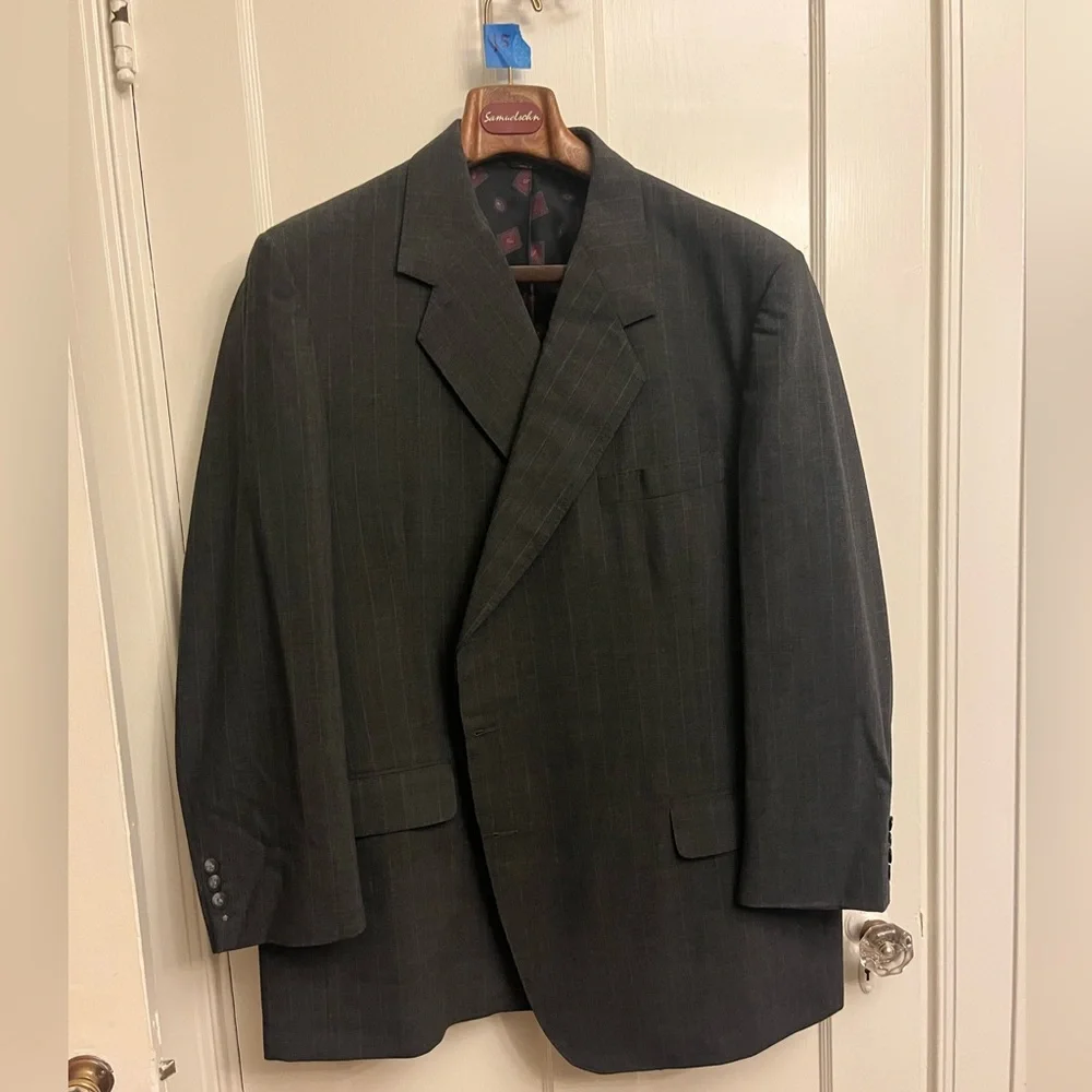 Full Pin Strip grey suit